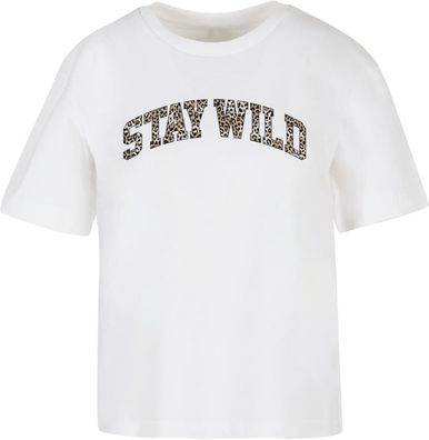 Miss Tee Damen T-Shirt Stay Wild Leo MST335