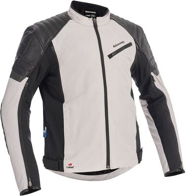 Halvarssons Motorrad Jacke Textile Jacket Solberg Light Grey/Black 710-23060219