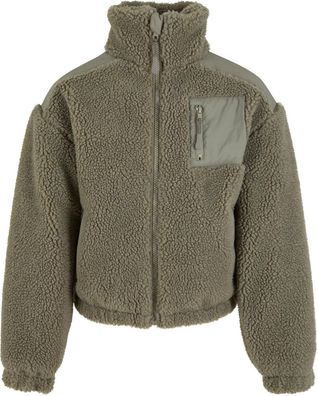 Urban Classics Mädchen Girls Sherpa Mix Jacket UCK6068