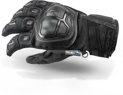 Lindstrands Motorrad Handschuhe Glove Sveg Black 720-23120100