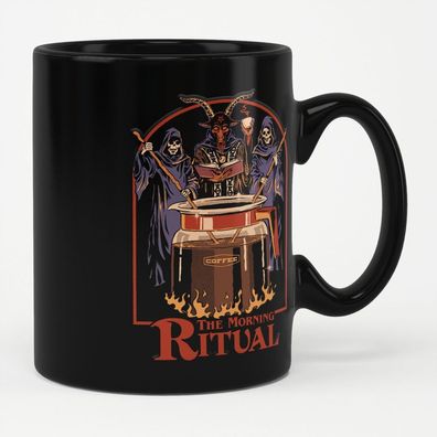 Steven Rhodes Tasse/Kaffeebecher The Morning Coffee Ritual Mug