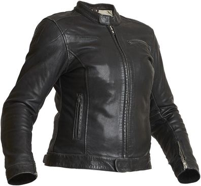 Halvarssons Damen Motorrad Jacke Leather Jacket Orsa Woman Black 710-21010200