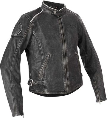 Halvarssons Damen Motorrad Jacke Leather Jacket Nyvall Women Black 710-22010400