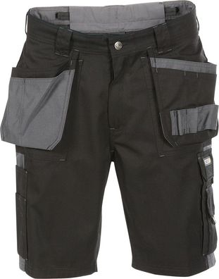 Dassy Zweifarbige Arbeitsshorts mit Holstertaschen Monza PESCO61 Schwarz/Zementgrau