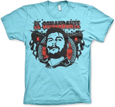 Hybris Che Cigar El Comandante T-Shirt Skyblue