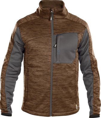 Dassy Midlayer-Jacke Convex PES38 Lehmbraun/Anthrazitgrau