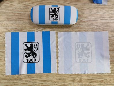 TSV 1860 München Brillen-Etui &amp; Putztuch Fußball