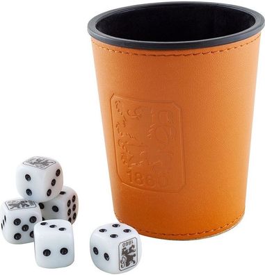 TSV 1860 München Würfelbecher &amp; Würfel im Set Fußball