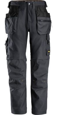 Snickers Workwear AllroundWork Canvas+ Stretch Arbeitshose mit Holstertaschen