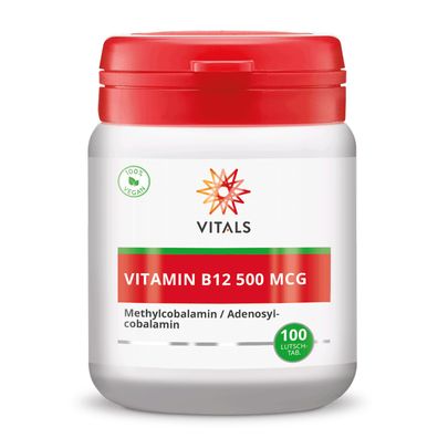 Vitamin B12 500 mcg, 100 Lutschtabletten von Vitals