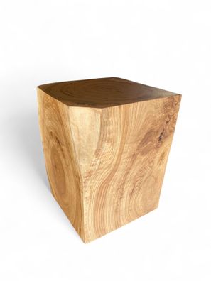 Holzblock Eiche 30x30x.. cm, geölter Massiver Eichenblock, Holzklotz, Holzsäule