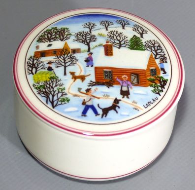 Villeroy & Boch Porzellan Deckeldose " Naif Christmas " Laplau Vitro-Porcelaine