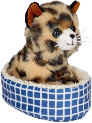 Die Spiegelburg, 17625, Katze Cleo im Korb - Lustige Tierparade