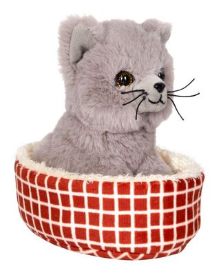 Die Spiegelburg, 17626, Katze Nala im Korb - Lustige Tierparade