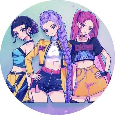 Huntr/x Essbar Girlband Zuckermasse Tortenbild Tortenaufleger + 4 Muffin