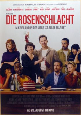 Die Rosenschlacht - Orig. Kinoplakat A1 - Olivia Colman, B. Cumberbatch - Filmposter