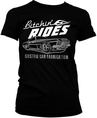 Bitchin' Rides Damen Custom Car Fabrication Girly Tee DC-5-BR003-H83-10