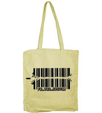 Hybris Fuck The System Tote Bag SH-4-15235-H23-4