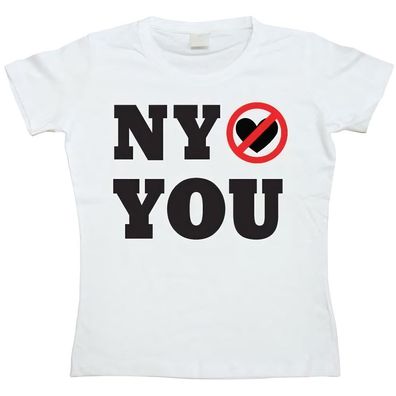 Tokigt Damen New York Do Not Love You Girly T-Shirt SH-5-12017-LFH3-2