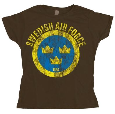 Tokigt Damen Swedish Airforce Distressed Girly T-Shirt SH-5-15061-H3-11