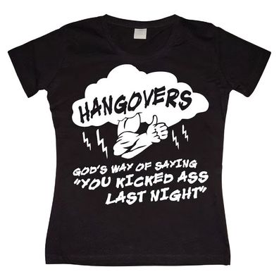 Tokigt Damen Hangovers God S Way Girly T-Shirt SH-5-15107-H7-11