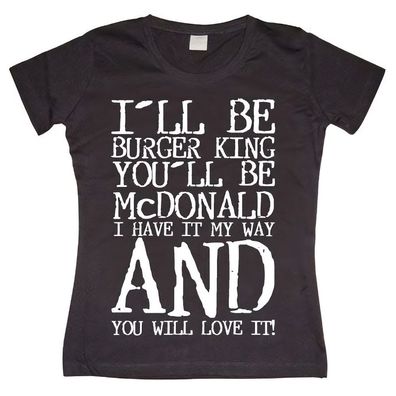 Tokigt Damen You Will Love It Girly Tee SH-5-15307-H7-14