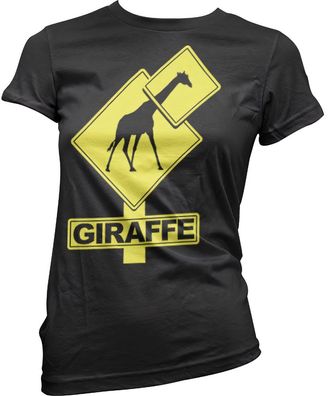 Tokigt Damen Giraffe Sign Girly T-Shirt SH-5-15445-H27-14