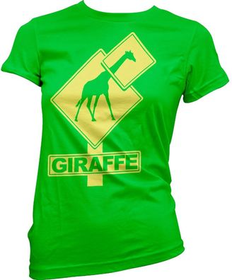Tokigt Damen Giraffe Sign Girly T-Shirt SH-5-15445-H27-14
