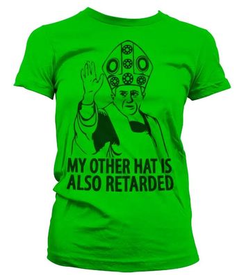 Tokigt Damen My Other Hat Is Also Retarded Girly T-Shirt SH-5-15558-H32-2