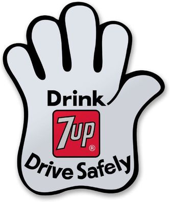 7Up Drink 7-Up Drive Safely Sticker IMG-8-7UP803-JS1642