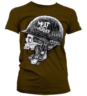 Hybris Damen Meat Is Murder Girly T-Shirt SH-5-15747-H52-8