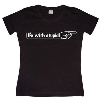 Tokigt Damen I'm With Stupid Girly T-Shirt SH-5-10158-H6-1
