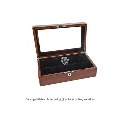 Augusta - Uhrenbox für zehn Uhren Bubinga holzfarben - 5569.1046