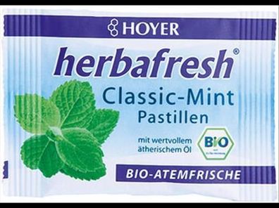 HOYER 3x herbafresh Classic Mint Pastillen 17g