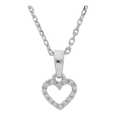 Herzanhänger Silber 925 mit Zirkonia weiß JuwelmaLux JL10-02-3721