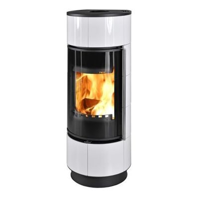 Ausstellungsstück Atika Keramik Extra Weiß Speicher-Kaminofen 7kW