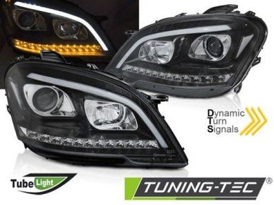 LED Tagfahrlicht Design Scheinwerfer passend für Mercedes Benz ML W164 Facelift 09-1