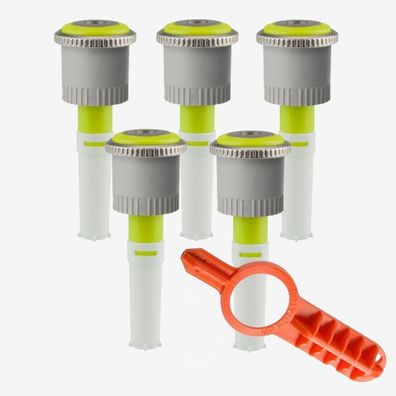 5x Hunter Rotator Düse MP 800 360° / Wurfweite von 1,8 bis 3,5 m + Einstellschlüssel