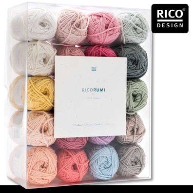 Ricorumi dk Set 20er Baby Pastell Handarbeit Häkeln Amigurumi Wolle Basteln Baby
