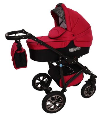 Best For Kids NEMO TRIO 3-in-1 Kombi Kinderwagen , Megaset 25+ Teile , Sicher & Flexi