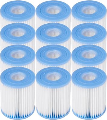 Intex Filterkartusche H (29007E) - 12er Pack für Filterpumpen 28601 & 28602