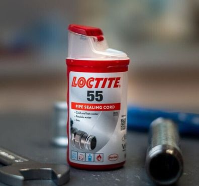 Henkel Loctite 55 160m-Gewindedichtfaden, IDH: 2957112; DVGW/ KTW-Freigabe