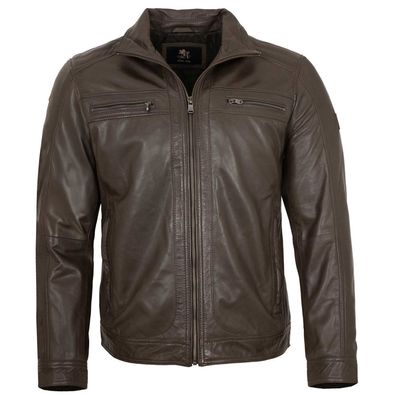 OTTO KERN- Herren Echtleder Lederjacke Lammnappa dunkelbraun