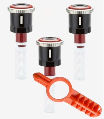 3x Hunter Rotator Düse MP 1000 90°-210° Wurfweite von 2,5 - 4,5 m + Einstellschlüssel