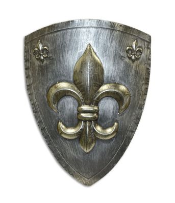 Wandschild Ritter Fleur de Lis – Rost Replikat Retro Design Dekoration