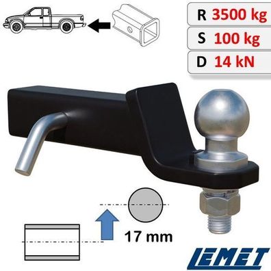 AHK-Einschub 2-Zoll Adapter Erhöht für US-AHK für Toyota Sequoia II Bj. 2008