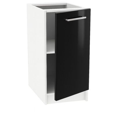 Unterschrank 30cm Schwarz Hochglanz SOFT CLOSE, SIENA, LINDA, PURE LINE, VERO