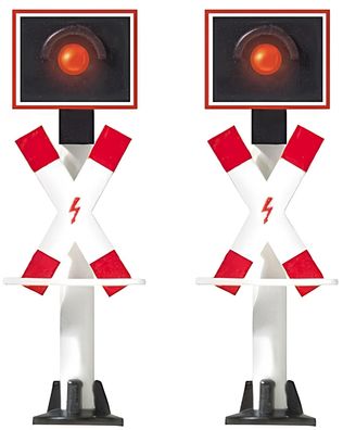 Busch Spur N 5951 Andreaskreuz Warnblinker Ergänzung-Set ohne Schaltung 1:160