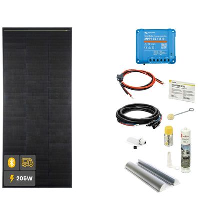 205 W SOLA Frame Black Wohnmobil Komplettset weiß