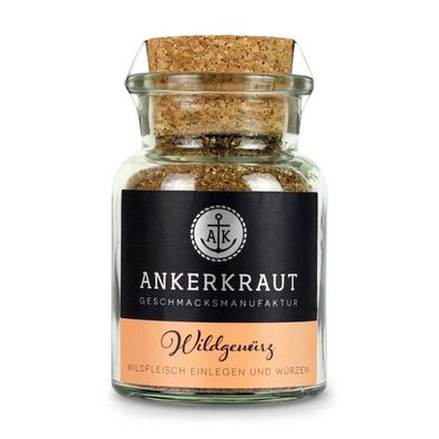 Ankerkraut Wildfleisch Gewürzzubereitung Gewürzmischung für Wild im Korkenglas 75 g